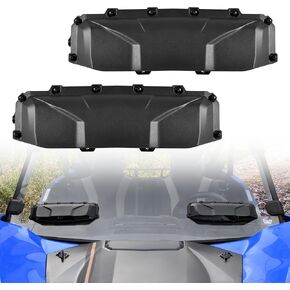 UTV Universal Windshield Vent Self Install Kit, 2 PCS Adjustable Windscreen Ventilation Airflow Intake Vent on Polycarbonate Windshields for Can-Am Maverick X3/Polaris RZR/Honda/Kawasaki Accessories