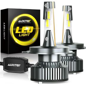 AUXITO 9012/HIR2 LED Bulbs Fog Light Bulbs, 30000LM 6500K Cool White, CSP LED Chips Fog Lamps Replacement, Play and Plug, Pack of 2