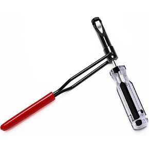 10mm Jam Nut Value Adjustment Tool, Slotted Valve Adjusting Stud,Valve Guiding Removal Tool for Positioning for Adjusting Valve Clearance for Honda/VTEC/Toyota/Nisan/Mit-su/Ma-zda Vehicle
