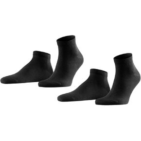 FALKE Men's Happy 2-Pack Sneaker Socks, Breathable, Cotton, Lightweight, 2 Pairs