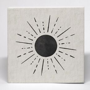 Boho Sun Wood Box Sign, Boho Desk Decor, Boho Shelf Decor, Boho Room Decor for Bedroom, Boho Bohemian Sun Sunshine Wooden Box Block Sign for Home Office Room Shelf Decor