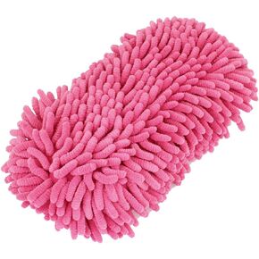 uxcell Premium Chenille Microfiber Wash Mitt Wash Glove Lint Free Scratch Free for Car Cleaning Pink New