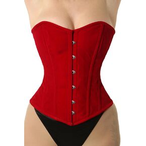 Velvet Corset Overbust Corset Waist Trainer Steel Boned Shaper Womens Corset Waist Training Velvet Corset for Women
