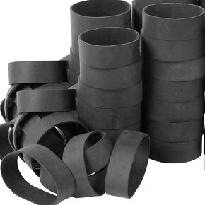 AMUU Rubber Bands Size #94, 30pcs Tactical rubber bands wide Elastic Bands for Office Supply Survival Camping Biking Fishing strong Rubber Bands (3 1/2'' x 3/4'') (Black)