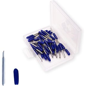 40 قطعة شفرات دقيقة 60 درجة بديلة لشفرات الكريكوت للصانع/الصانع 3 /استكشاف الهواء/الهواء 2/ الهواء 3/ التعبير، تستخدم للفيلم وورق الأرز والنسيج والكرتون الرقيق والجلد in Kuwait