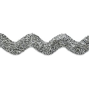 Trims by the Yard 1" Large RIC Rac Metallic Silver | (10 Yard Cut) Trim