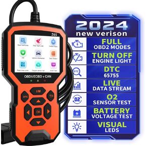 EOKING Car OBD2 Scanner CAN Diagnostic Tool Engine Fault Code Reader 65,000+DTCs OBD/EOBD Reset & I/M for All OBDII Vehicles Since 1996 & Newer