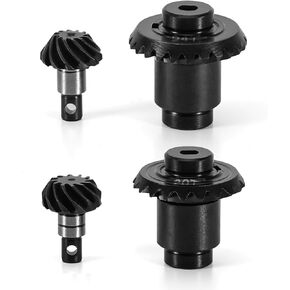 INJORA 12/24T مجموعة تروس مخزون من سبائك الصلب ومجموعة تروس حلزونية 12/20T Overdrive لترقية 1/24 FMS FCX24 FCX18 RC