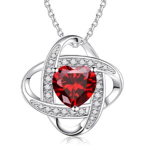 Birthstone Necklaces for Women,S925 Silver Jewelry with Birthstone Pendant Necklace Gifts for Mom,Wife,Sister,Girlfriend,Best Friend on Chrismas,Birthday,Valentines,Mothers Day,Anniversary with Exquisite Packaged Gift Box