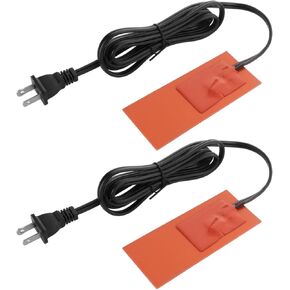 Silicone Heater Pad Car Oil Pan Heater Pad Engine Heating Pad Engine Block Heater Pad with Heat Protector 4 x 5 Inch 150W 120V 2 Pcs