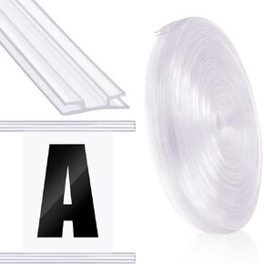 Frienda 75 Feet Foldable Plastic Track for Flexible Plastic Sign Letters Soft Letter Board Track for Sign Letters Poster