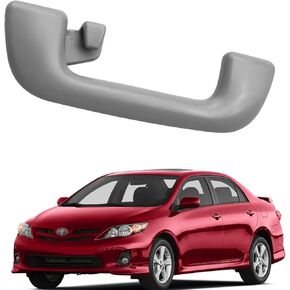 Front Roof Pull Grab Handle Compatible for Toyota Corolla Rav4 Yaris Vios Replace 74610-52020 Gray Grab Rail Handle Front Handrail Without Hook 1Pcs
