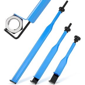 WILLBOND 3 Pcs Extension Wrench Clamp Tight Tool Set, 3 Different Length Wrenches Extension Clamp for Hard-to-reach Area Hold Nuts & Bolts, Compresses Gas Lines and Hose Clamps, Holds Nut from Turning
