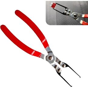 1 PC Automotive Relay Pulling Pliers, Multifunctional Fuse Extraction Pliers with Comfortable Handles, Replacement Relay Disassembly and Assembly Pliers, Universal for Cars Repair Tools (Red)