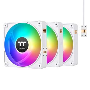 Thermaltake CT140 EX ARGB Sync PC Cooling Fan Matcha Green (3-Fan Pack), Magnetic Connection, 5V Motherboard Sync, 16.8 Million Colors 9 Addressable LEDs, 140 mm Case/Radiator Fan, CL-F197-PL14MG-A