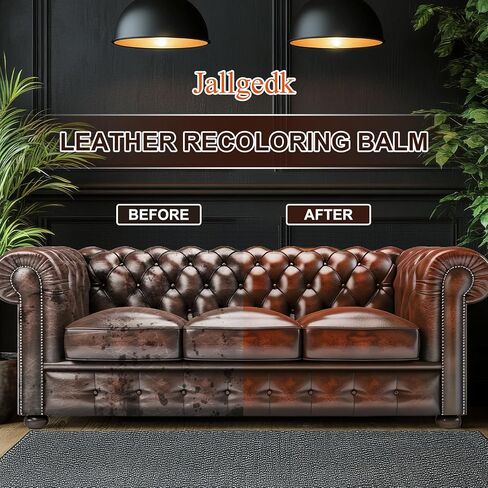 Leather Recoloring Balm - Leather Color Restorer, Leather Repair Kit for Furniture, Leather Scratch Couch Repair Kits for Furniture, Leather Dye, Leather Color Restorer for Couch, Leather Paint Repair in Saudi Arabia