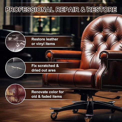 Leather Recoloring Balm - Leather Color Restorer, Leather Repair Kit for Furniture, Leather Scratch Couch Repair Kits for Furniture, Leather Dye, Leather Color Restorer for Couch, Leather Paint Repair in Saudi Arabia