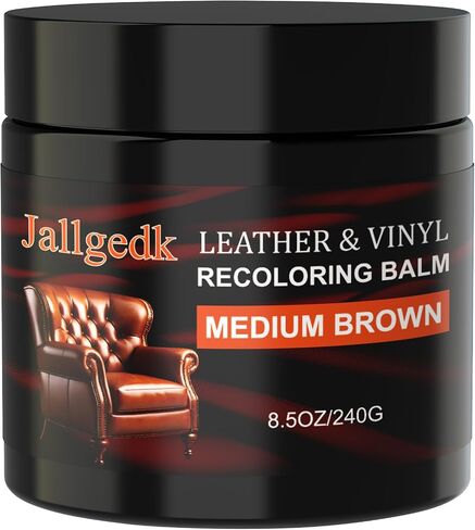 Leather Recoloring Balm - Leather Color Restorer, Leather Repair Kit for Furniture, Leather Scratch Couch Repair Kits for Furniture, Leather Dye, Leather Color Restorer for Couch, Leather Paint Repair in Saudi Arabia