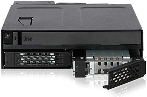 ICY DOCK 2 Bay 2.5 SAS/SATA SSD/HDD & (Ultra) Slim Optical Disk Drive CD DVD ROM Backplane Enclosure for 5.25" Bay | ToughArmor MB602SPO-B in Kuwait