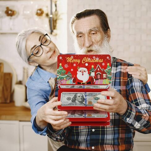 حاملي أموال عيد الميلاد للنقود، ومغلفات أموال مفاجئة للهدايا النقدية، وبطاقة هدايا عيد الميلاد للرجال والنساء والفتيات والأولاد، مع بطاقة ملاحظة ومغلف in Kuwait