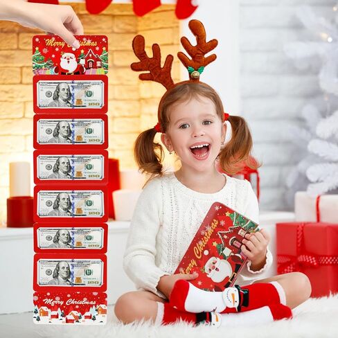 حاملي أموال عيد الميلاد للنقود، ومغلفات أموال مفاجئة للهدايا النقدية، وبطاقة هدايا عيد الميلاد للرجال والنساء والفتيات والأولاد، مع بطاقة ملاحظة ومغلف in Kuwait