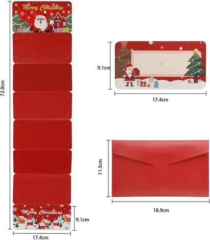 حاملي أموال عيد الميلاد للنقود، ومغلفات أموال مفاجئة للهدايا النقدية، وبطاقة هدايا عيد الميلاد للرجال والنساء والفتيات والأولاد، مع بطاقة ملاحظة ومغلف in Kuwait