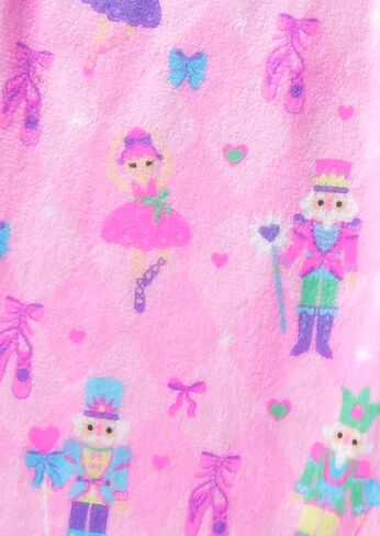 iscream Big Girls Silky Soft Plush Fun Print Fleece Pants - Holiday Twinkle Collection in Saudi Arabia