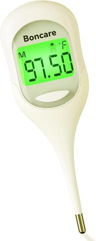 Boncare 9 Seconds Thermometer for Adults - Digital Oral Thermometer for Fever (White) in Saudi Arabia