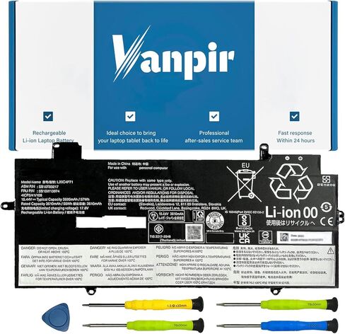 بطارية كمبيوتر محمول VANPIR L16C2PB2 متوافقة مع Lenovo IdeaPad S145-14API/15API 320-14AST/14IAP/14IKB 320-15ABR/15AST/15IAP Series Notebook L16S2PB1 L16C2PB1 L17L2PF1 L17M2PB7 L16L2PB2 L16M2PB2 in Kuwait