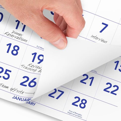AT-A-GLANCE 2025 Wall Calendar, 24" x 12", Large, Horizontal, 3-Month Reference (PM142825) in Saudi Arabia
