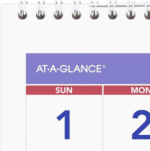 AT-A-GLANCE 2025 Wall Calendar, 24" x 12", Large, Horizontal, 3-Month Reference (PM142825) in Saudi Arabia