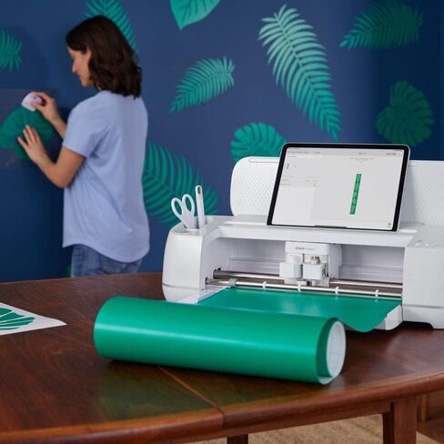 Cricut Smart Removable Vinyl (13 in x 12 ft, Matte Metallic Silver) for Explore and Maker 3 - Matless cutting for long cuts up to 12ft in Saudi Arabia