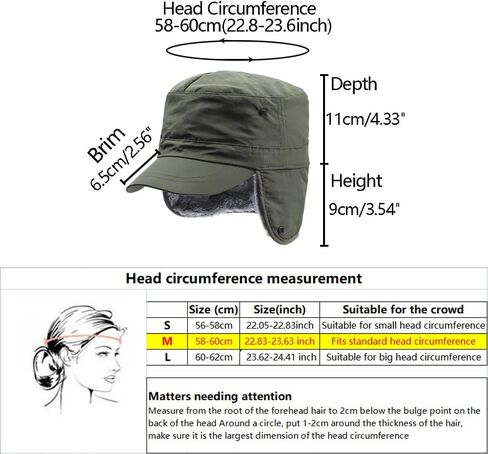 Winter Ear Flap Ushanka Fur Trapper Hat Winter Visor Warm Cadet Baseball Cap for Men Women in Saudi Arabia