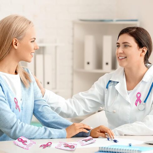 30 Sets Pink Ribbon Pins on Card Bulk Religious Faith Hope Breast Cancer Awareness Pins Gifts Pink Ribbon Lapel Pins with Bible Verse Christian Card for Women Survivors Charity Event in Saudi Arabia