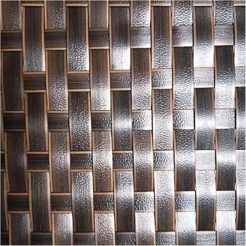 500g Synthetic Rattan Weaving Material, Plastic Wicker Repair Kit PE Rattan Roll for Furniture Repair Woven Handmade Baskets (Width 12mm, Thickness 1.2mm) in Saudi Arabia