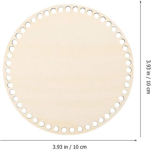 FOMIYES Woven Baskets DIY Kits 5pcs Wooden Basket Bottoms Round Circle Blank Crochet Knitting Basket Wood Base Shaper 20CM for Crafts DIY Baskets Bags Purse Weaving Supplies Woven Baskets DIY Kits in Saudi Arabia