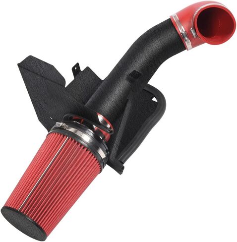 MooSun 4" inches Performance Cold Air Intake Kit with Filter & Powder Coated Intake Tube Pipe for 99-06 GMC Chevy 1999 2000 2001 2002 2003 2004 2005 2006 V8 4.8L/5.3L/6.0L (Black&Black) in Kuwait