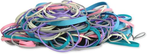 Upgrade Office Supply UPG244LC Rubber Bands, Size #54, Assorted Non-Latex Light Colors, 1 lb Bag, USA in Saudi Arabia