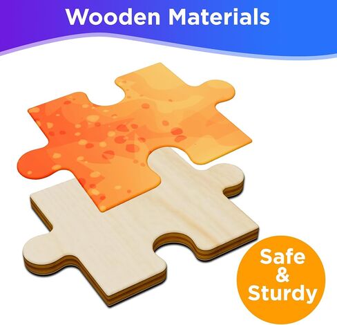iPlay, iLearn Floor Puzzle for Kids Ages 4-8, Wooden Solar System Jigsaw Puzzle, 53Pcs Planetary Puzzle Game, Space Planets Learning Toy, Birthday Gift for 3-5 4-6 7 10-12 Year Old Boy Girl Child Teen in Saudi Arabia