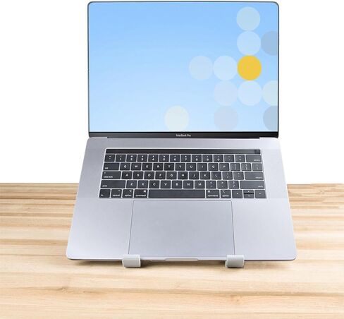 حامل كمبيوتر محمول StarTech.com للمكتب، يدعم 5 كجم/11 رطل، ألومنيوم، فضي، حامل كمبيوتر محمول مريح، حامل كمبيوتر محمول محمول، حامل كمبيوتر لجهاز MacBook Air/Pro، Dell XPS، Lenovo (حامل كمبيوتر محمول فضي) in Kuwait