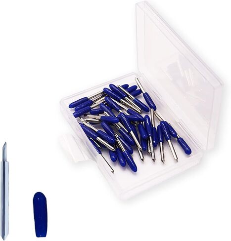 40 قطعة شفرات دقيقة 60 درجة بديلة لشفرات الكريكوت للصانع/الصانع 3 /استكشاف الهواء/الهواء 2/ الهواء 3/ التعبير، تستخدم للفيلم وورق الأرز والنسيج والكرتون الرقيق والجلد in Kuwait