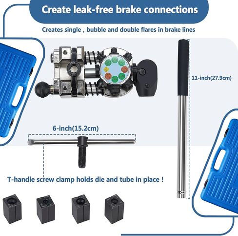أداة حرق خط الفرامل الاحترافية من Handor مجموعة 45 درجة مجموعة أدوات واحدة، فقاعات، مزدوجة للفولاذ والنحاس in Kuwait