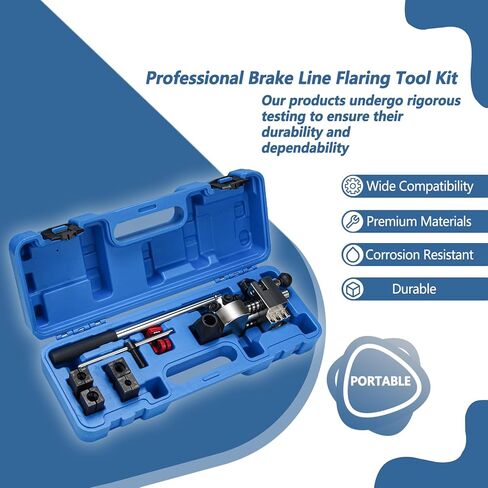 أداة حرق خط الفرامل الاحترافية من Handor مجموعة 45 درجة مجموعة أدوات واحدة، فقاعات، مزدوجة للفولاذ والنحاس in Kuwait