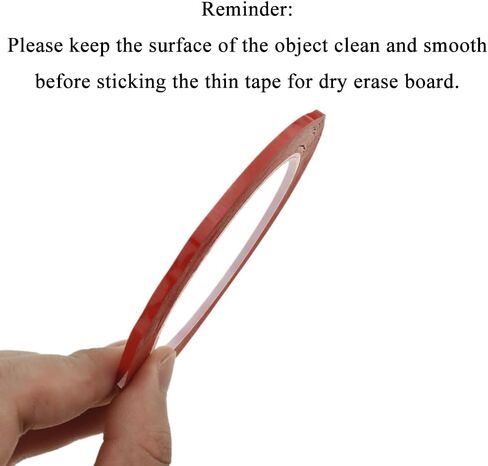 Whiteboard Tape,1/8 Inch White Board Tape Line Self Adhesive Pinstripe Tape Thin Tape for Dry Erase Board Accessories Art Pinstriping Tape Chalkboard Pin Striping Tape（10 Rolls,Red,3mm） in Saudi Arabia