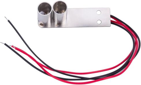 RC Exhaust Pipe Tailpipe,Stainless Single Double Simulation Exhaust Pipe with LED Light for 1/10 Drifting RC Car HSP HPI Sakura Tamiya Upgrade Parts (Double) in Saudi Arabia