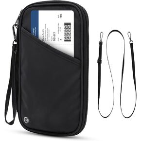 Passport Holder for Travel Family - Family Passport Holder for 5 - AirTag Compatible - Multiple Passport Holder for Family - Porta Pasaporte Familiar - Travel Document Holder