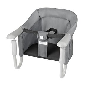 PandaEar Hook On High Chair| Baby Portable High Chair for Travel| Table High Chair Clip On Baby Eating Chair Booster Seat for Dining Black