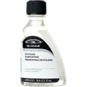 Winsor & Newton Oil & Alkyd Solvents English Distilled Turpentine 250 ml