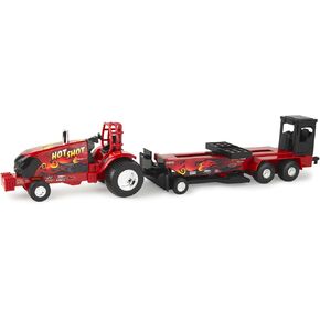 جرار سحب للخلف من Case IH 1/32 Hot Shot مع مزلجة 47550
