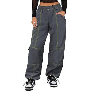 Cargo Pants Women Baggy - Stitch Parachute Pants for Women Y2K Pants, Baggy Pants Women Cargo Pants for Girls